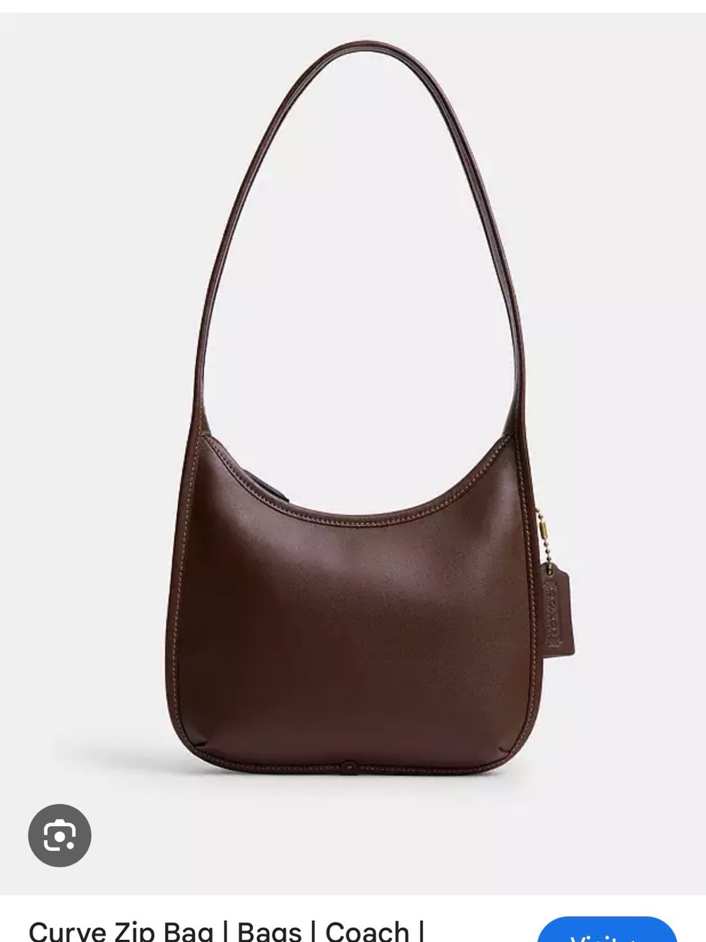 Coach Curve Zip Bag - Discontinued - Maple brown - Picture 2 of 9
